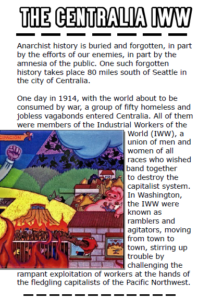 Cover of "The Centralia IWW" Zine
